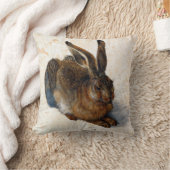 アルブレヒトDürerの若者のノウサギ クッション (ブランケット)