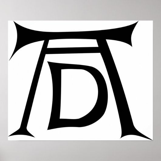 アルブレヒトDurerシグネチャーモノグラム ポスター (正面)