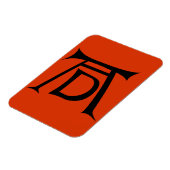 アルブレヒトDurerシグネチャーモノグラム マグネット (左側)