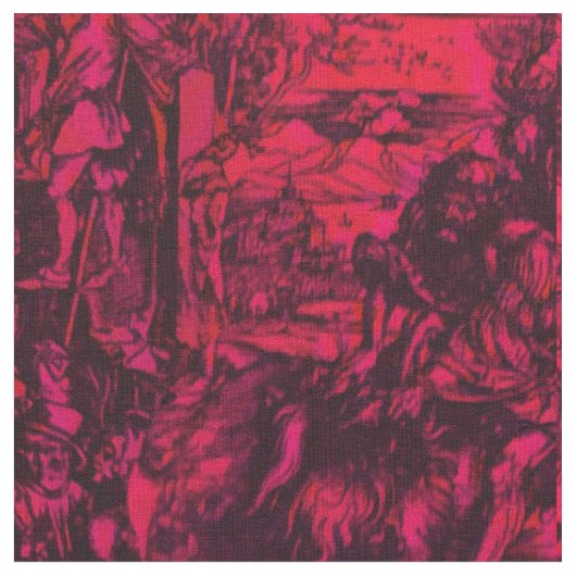 アルブレヒトDürerバーガンディ ファブリック (クローズアップ)