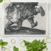 アルブレヒトDurer著小作農のカップルの踊り キッチンタオル (折り畳み)