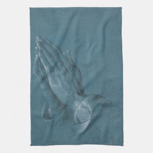 アルブレヒトDurer著手を祈ること キッチンタオル (縦)