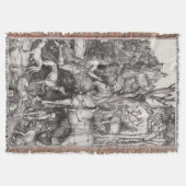 アルブレヒトDurer著聖者Eustace スローブランケット (正面)