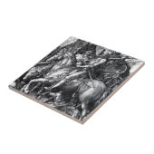 アルブレヒトDurer著騎士、死および悪魔 タイル (側面)