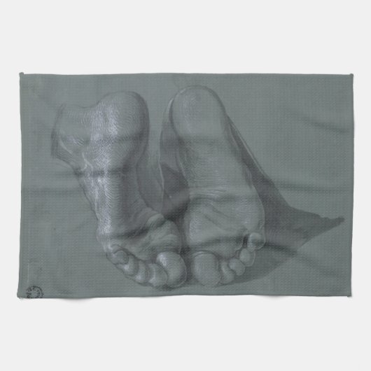 アルブレヒトDurer著2つの足の勉強 キッチンタオル (横)