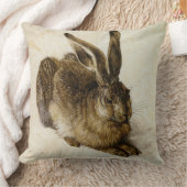 アルブレヒトDürer著`の若いノウサギ」 クッション (ブランケット)