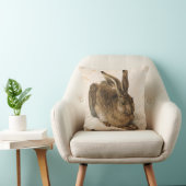 アルブレヒトDürer -花の記号の背部著ノウサギ クッション (椅子)