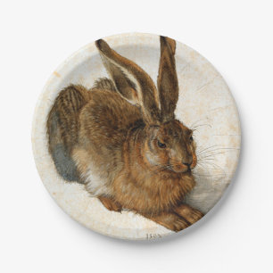 アルブレヒトDÜRER -若いノウサギ1502年 ペーパープレート