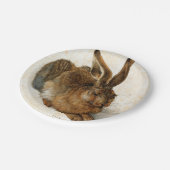 アルブレヒトDÜRER -若いノウサギ1502年 ペーパープレート (アングル)
