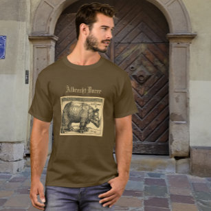アルブレヒトDurer Rhinocerosウッドカットルネッサンス Tシャツ