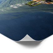 アルプスとオーストリアのハルスタットの教会と村 ポスター (角)