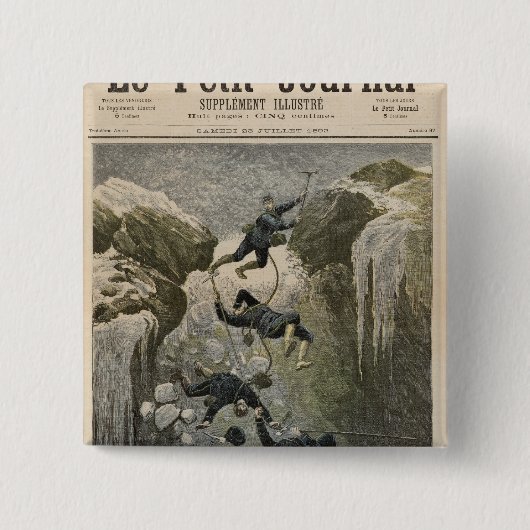 アルプスのひどい事故 缶バッジ (正面)