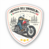 アルプスのイタリア・スイス国境 ウンブライル峠 シール (正面)