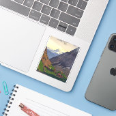 アルプスのゴッタルド峠 シール (ノートパソコンとiPhone)