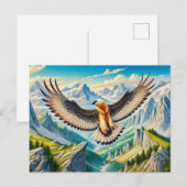 アルプスのヒゲワシ シーズンポストカード (正面/裏面)
