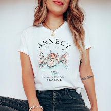 アルプスのベニス アネシー フランス Tシャツ