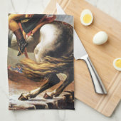 アルプスの台所タオルを交差させているナポレオン キッチンタオル (四つ折り)