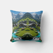 「アルプスの夢 – セレニティと柔らかさ クッション (正面)