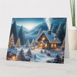 アルプスの大晦日 - あなただけのメッセージをカスタマイズ カード