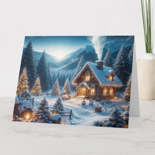 アルプスの大晦日 - あなただけのメッセージをカスタマイズ カード (正面)