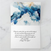 アルプスの大晦日 - あなただけのメッセージをカスタマイズ カード (内部)