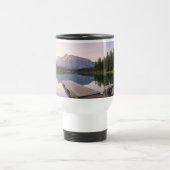 アルプスの山と湖の自然風景をカスタマイズ トラベルマグ (中央)