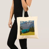 アルプスの山と湖 トートバッグ (正面(商品))
