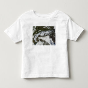 アルプスの山地の衛星イメージ トドラーTシャツ