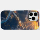 アルプスの川にかかる金色の光001 Case-Mate iPhoneケース (裏面 (横))