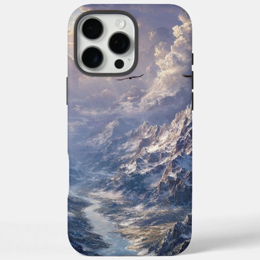 アルプスの川にかかる黄金の光002 Case-Mate iPhoneケース (裏面)