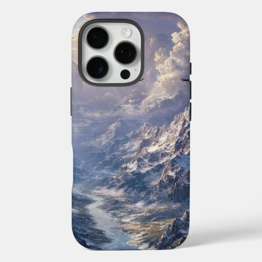 アルプスの川にかかる黄金の光002 Case-Mate iPhoneケース (裏面)