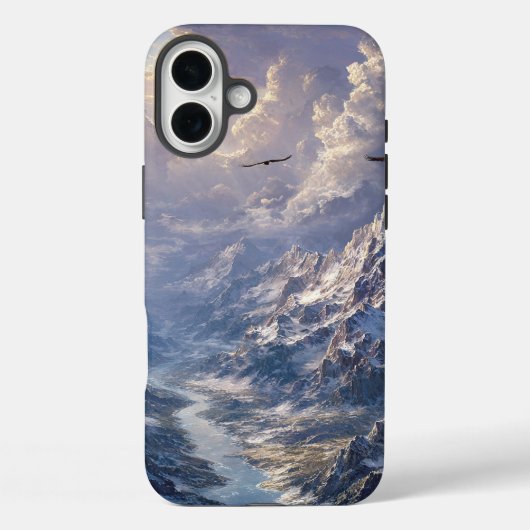 アルプスの川にかかる黄金の光002 Case-Mate iPhoneケース (裏面)