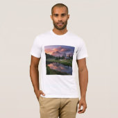 アルプスの日の出の反射 Tシャツ (正面フル)