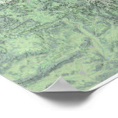 アルプスの景観地図 ポスター (角)