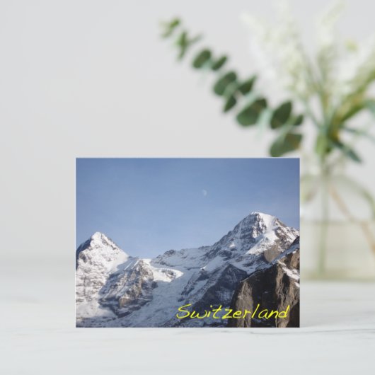 アルプスの月の出 ポストカード (スタンド正面)