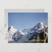 アルプスの月の出 ポストカード (正面/裏面)