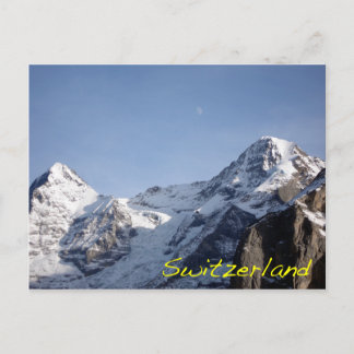 アルプスの月の出 ポストカード