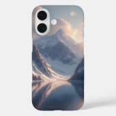 アルプスの湖 日の出の反射 Case-Mate iPhoneケース (裏面)