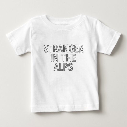 アルプスの異邦人 おもしろTシャツ ベビーTシャツ (正面)