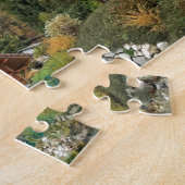 アルプスの秋、オートサヴォワフランスの、アルプス ジグソーパズル (側面)