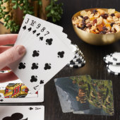 アルプスの風景の中の牛と羊 トランプ (インサイチュ)