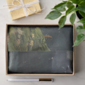 アルプスの風景の中の牛と羊 薄葉紙 (ギフト)