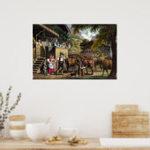 アルプスへの出発 – ス伝統的イスシーン ポスター (キッチン)