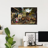 アルプスへの出発 – ス伝統的イスシーン ポスター (ホームオフィス)