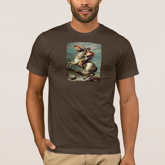 アルプスを交差させているナポレオン Tシャツ (正面)