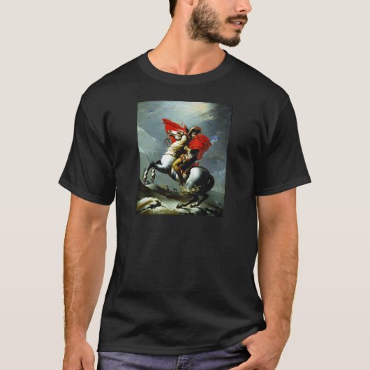 アルプスを交差させているナポレオン Tシャツ (正面)