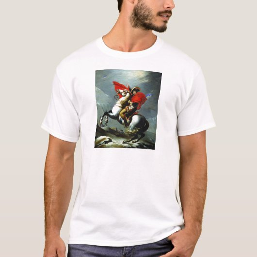 アルプスを交差させているナポレオン Tシャツ (正面)