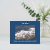 アルプスを宇宙から見る ポストカード (スタンド正面)
