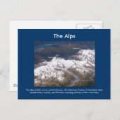 アルプスを宇宙から見る ポストカード (正面/裏面)