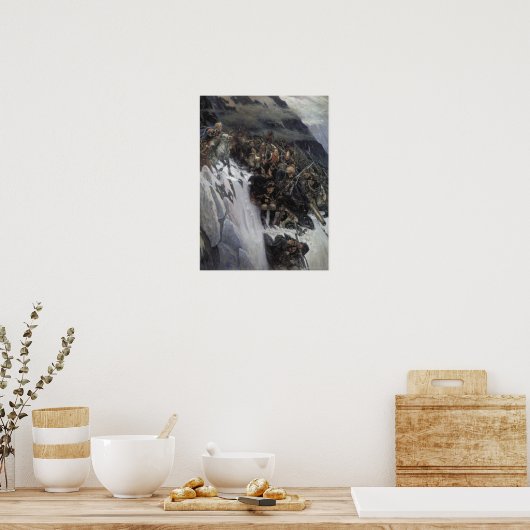 アルプスを横断するスヴォロフ ポスター (キッチン)